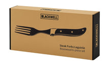 Blackwell Steakvorken Laguiole - Rozenhout - 6 Stuks