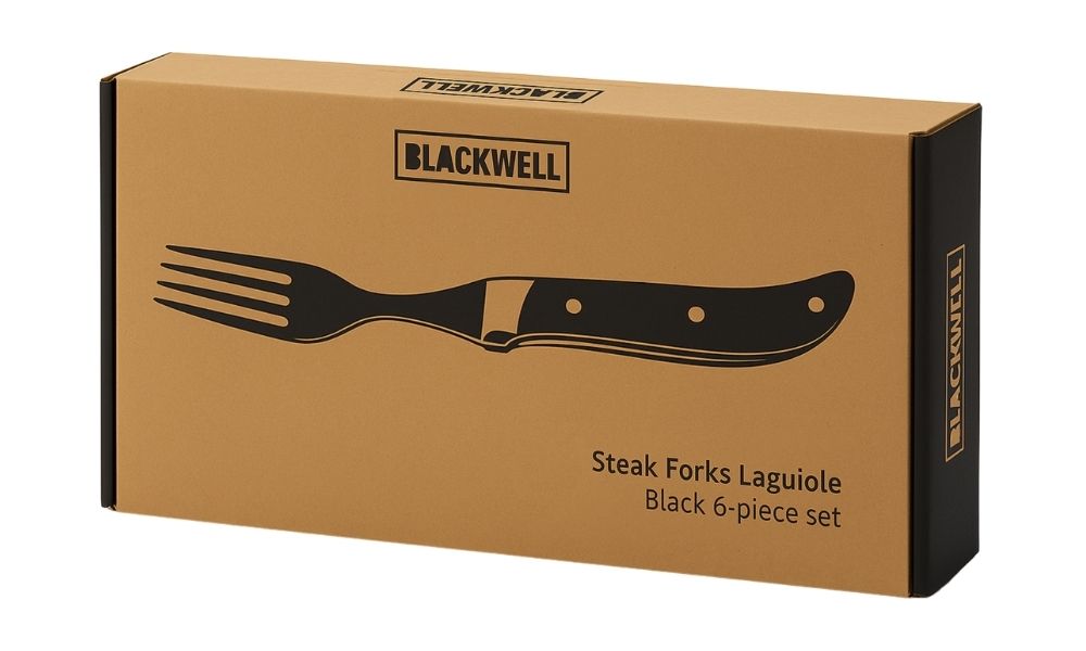 Blackwell Steakbestek Laguiole - Steakmessen & Steakvorken - Pakkahout - 12 Stuks