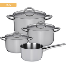 Sola Pannenset Blizz - RVS - Kookpan ø 16, 18, 20 cm & Steelpan ø 16 cm - Inductie geschikt - 4 Delig