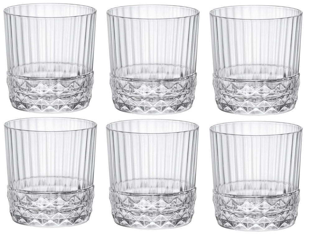 Verres à cocktail Bormioli Rocco / Verres à whisky / Verres à eau America 20's - 380 ml - 6 pièces