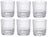 Verres à cocktail / Verres à whisky / Verres à eau America 20's 380 ml - Lot de 6