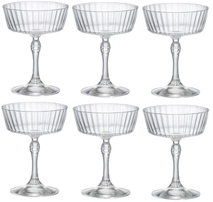 Bormioli Rocco Cocktailglazen America 20's - 270 ml - 6 stuks