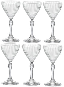 Verres à liqueur Bormioli Rocco America des années 20, 140 ml - Lot de 6