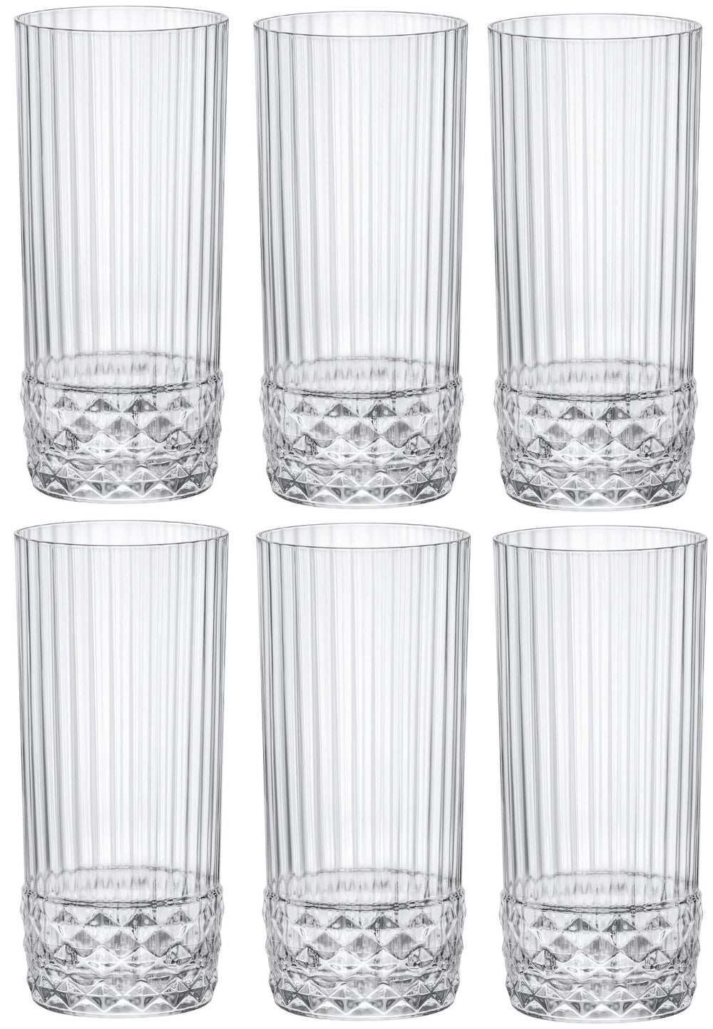 Verres long drink Bormioli Rocco America 20's 490 ml - Lot de 6