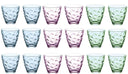 Bormioli Rocco Set de verres Flora couleurs - 250 ml - 18 pièces