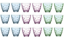 Bormioli Rocco Set de verres Flora couleurs - 250 ml - 18 pièces