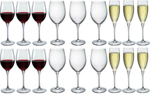 Bormioli Rocco Wine Glass Set Premium (Verres à vin et verres à champagne) - ensemble de 18 pièces