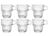 Bormioli Rocco Theeglazen - Koffiekopjes met oor - Stapelbaar - Barshine 250 ml - 6 Stuks
