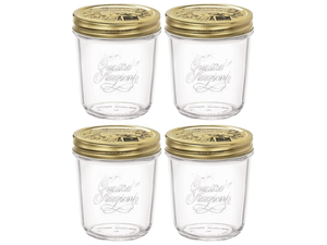 Bormioli Rocco Weckpot Quattro Stagioni - ø 9 cm / 320 ml - 4 stuks