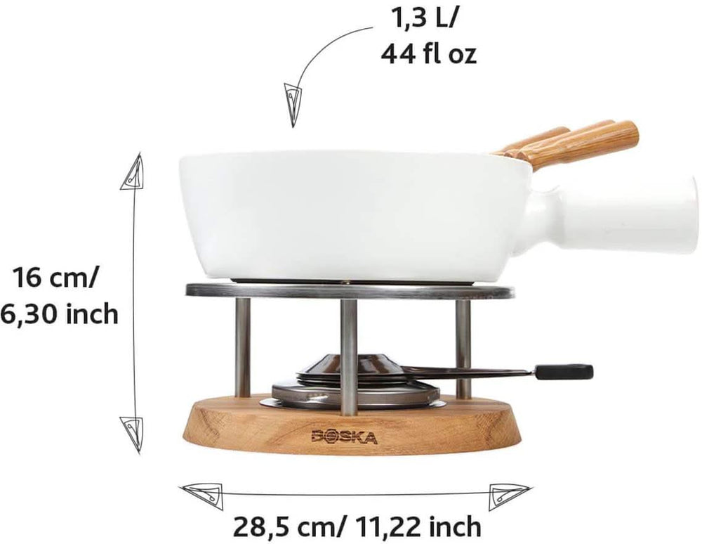 Boska Fondueset - 4 personen - wit