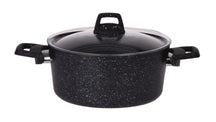 Pannenset Black Speckle 4-Delig - Aluminium - Kookpan ø 20, 22, 24 cm & Steelpan ø 18 cm - Geschikt voor alle warmtebronnen - standaard anti-aanbaklaag - Cookinglife