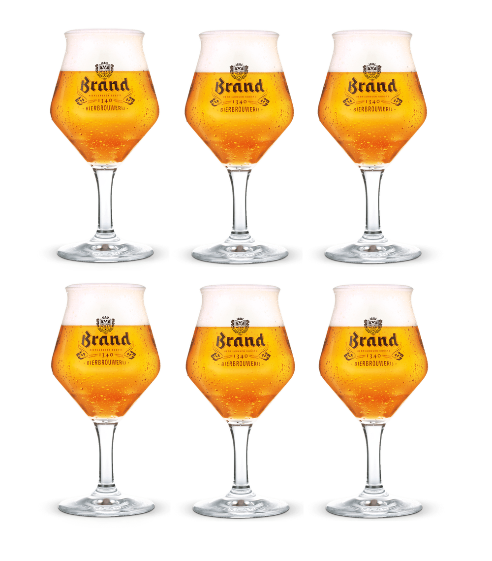 Verres à Bière de Marque Diamant sur Pied - 250 ml - 6 pièces