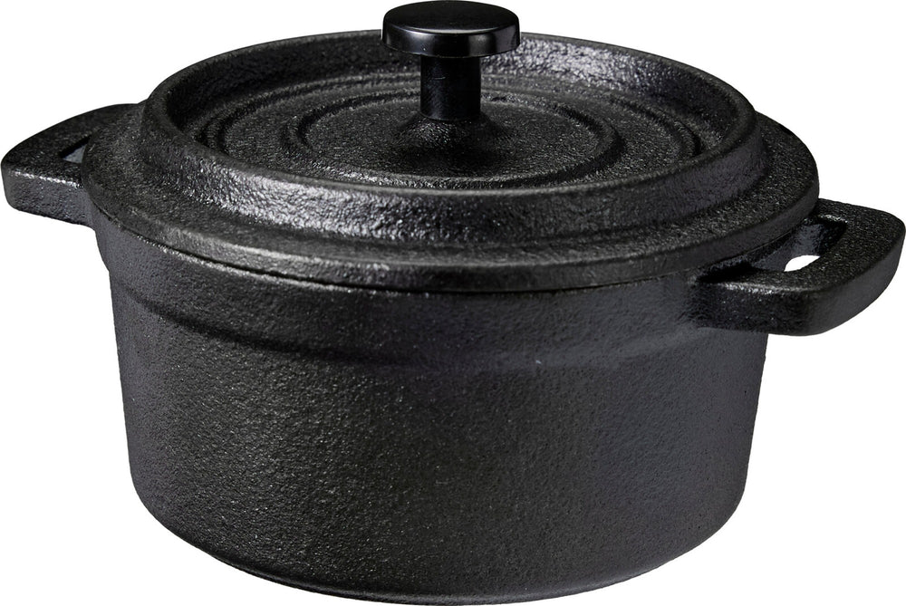 Serveerpan Gietijzer Ø 10 cm - Zwarte Tapas Pan - 275 ml - Cookinglife