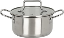 Pannenset 4-Delig Essential Steel RVS - Kookpannen ø 16, 18, 20 cm & Steelpan ø 16 cm - geschikt voor alle warmtebronnen - Cookinglife