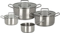 Pannenset 4-Delig Essential Steel RVS - Kookpannen ø 16, 18, 20 cm & Steelpan ø 16 cm - geschikt voor alle warmtebronnen - Cookinglife