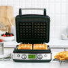 GreenPan Wafelijzer - Black - inclusief 2 sets wafelplaten - keramische anti-baklaag