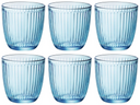 Bormioli Rocco Waterglazen Line - Blauw - 290 ml - 6 stuks