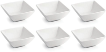 BonBistro Plat à tremper Yong Squito 10 x 10 cm - Blanc - 6 pièces