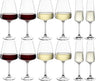 Ensemble de verres à vin Leonardo (Verres à vin rouge + Verres à vin blanc + Verres à champagne) Paladino - Ensemble de 12 pièces