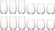 Bormioli Rocco Ensemble de verres à eau Electra - (Verres à eau et verres à long drink) - Ensemble de 12 pièces