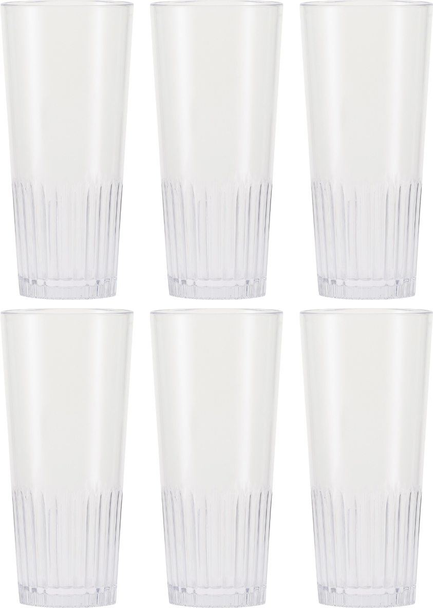 HappyGlass Bierglazen - Onbreekbaar Superglas - Matt the Man - 300 ml - 6 stuks