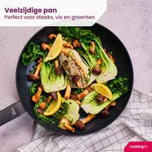 Cookinglife Koekenpan Black Cera - ø 28 cmn - keramische anti-aanbaklaag