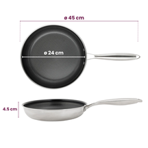 Cookinglife Koekenpan HexaCook ø 24 cm - NON STICK - keramische anti-aanbaklaag - geschikt voor alle warmtebronnen