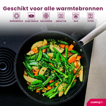 Cookinglife Koekenpan ProForge ø 28 cm - keramische anti-aanbaklaag - geschikt voor alle warmtebronnen