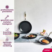 Cookinglife Wokpan Revolt ø 28 cm - keramische anti-aanbaklaag - geschikt voor alle warmtebronnen