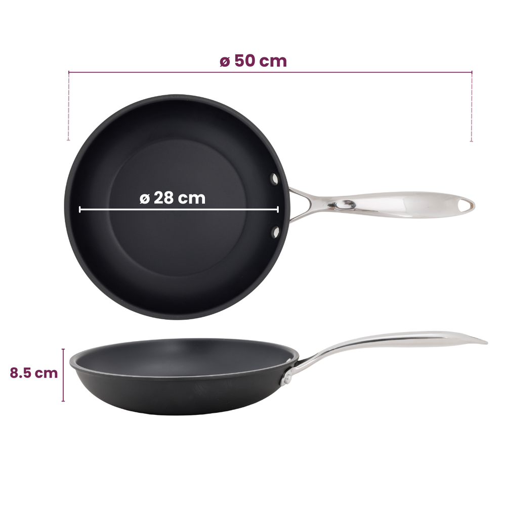 Cookinglife Koekenpan Revolt ø 28 cm - keramische anti-aanbaklaag - geschikt voor alle warmtebronnen