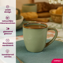 Cookinglife Mokken Sabi Groen 450 ml - 6 Stuks