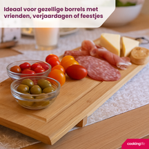 Cookinglife Serveerplank XL - Bamboe - 88 x 26 cm