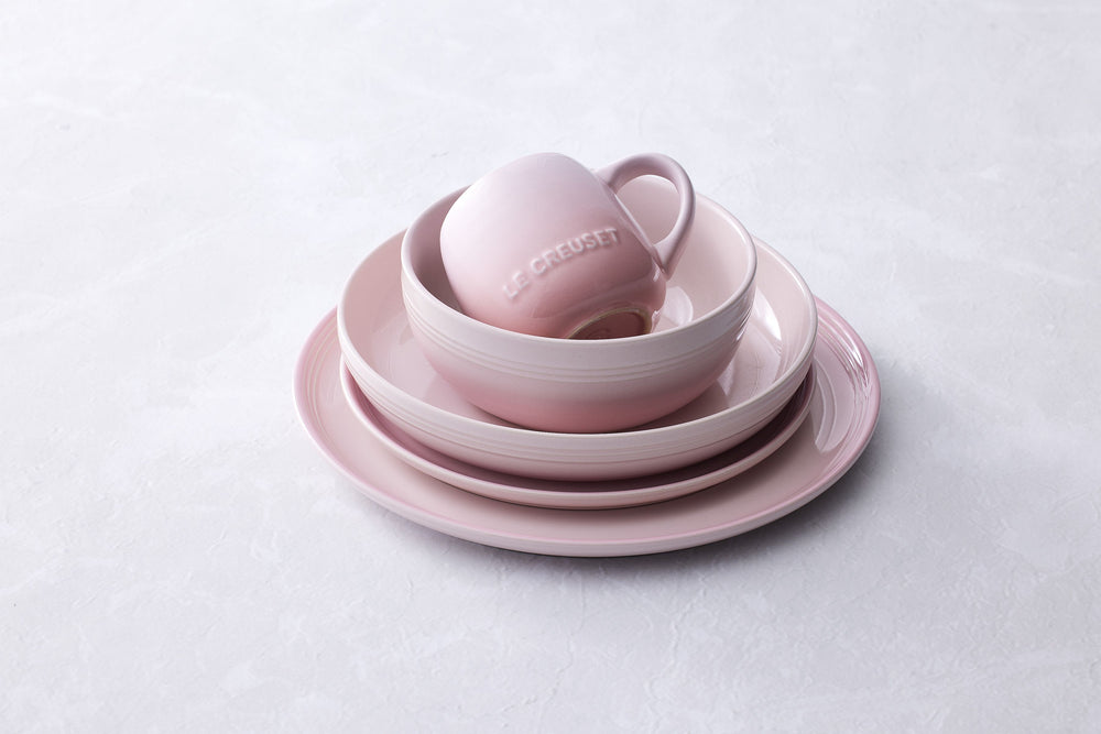 Le Creuset Assiette Petit Déjeuner Coupe - Coquillage Rose - ø 22 cm