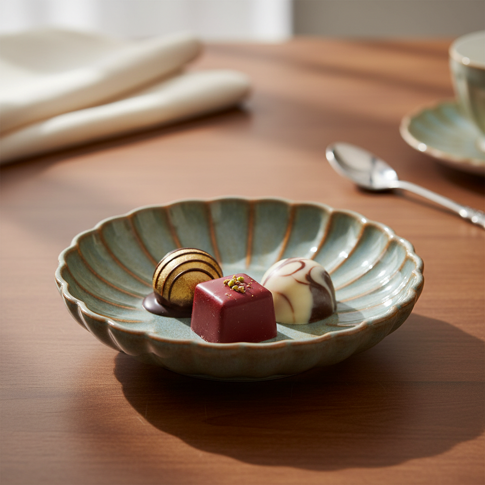 Cosy & Trendy Kleine Schaaltjes / Bonbon Schaaltjes - Astera Ocean Blauw - ø 10.5 cm - 4 Stuks