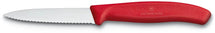 Victorinox Couteau d'Office Swiss Classic - Rouge - Dentelé - 8 cm