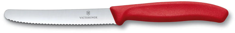 Victorinox Couteau à Tomate / Saucisse Swiss Classic - Rouge - 11 cm