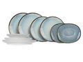 Cosy & Trendy Serviesset Fez Blauw - 12-delig / 4 personen - 4 dinerborden, 4 ontbijtborden en 4 diepe borden