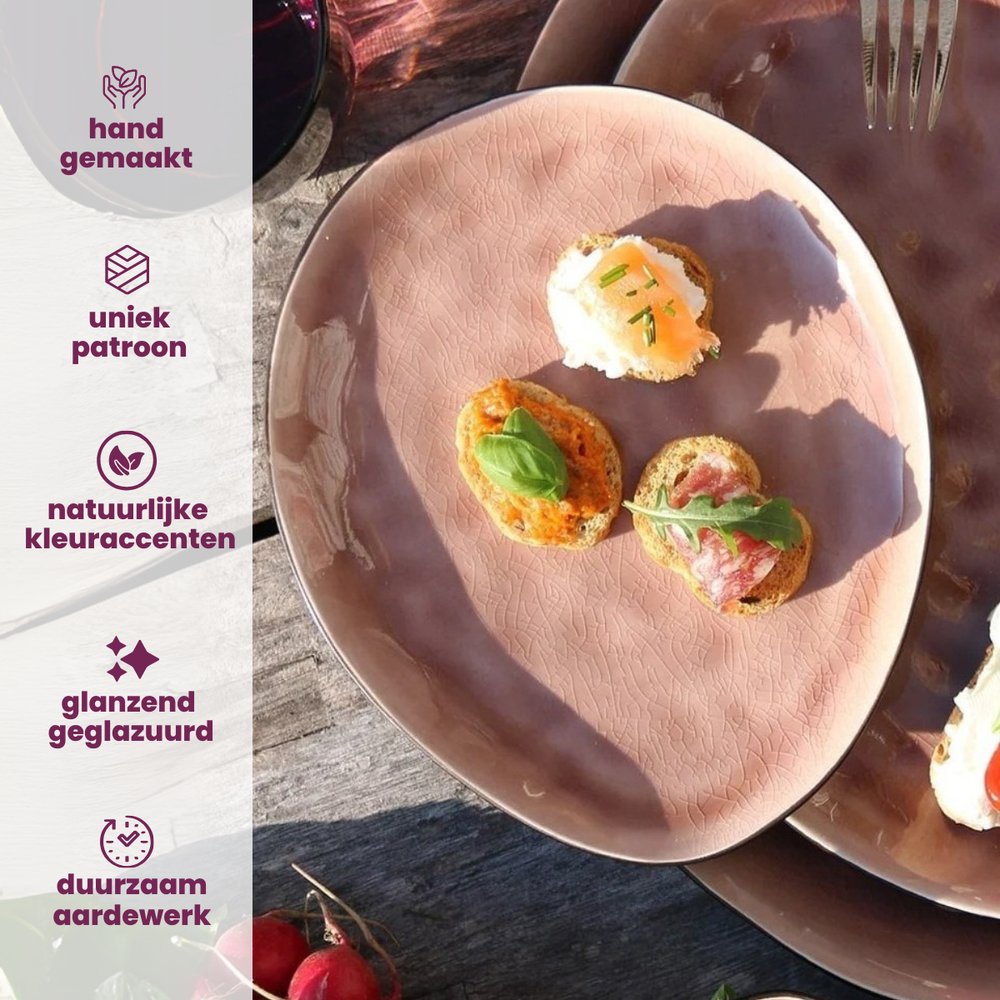 Cosy & Trendy Koffiekopjes Laguna Old Rose 230 ml - 4 Stuks