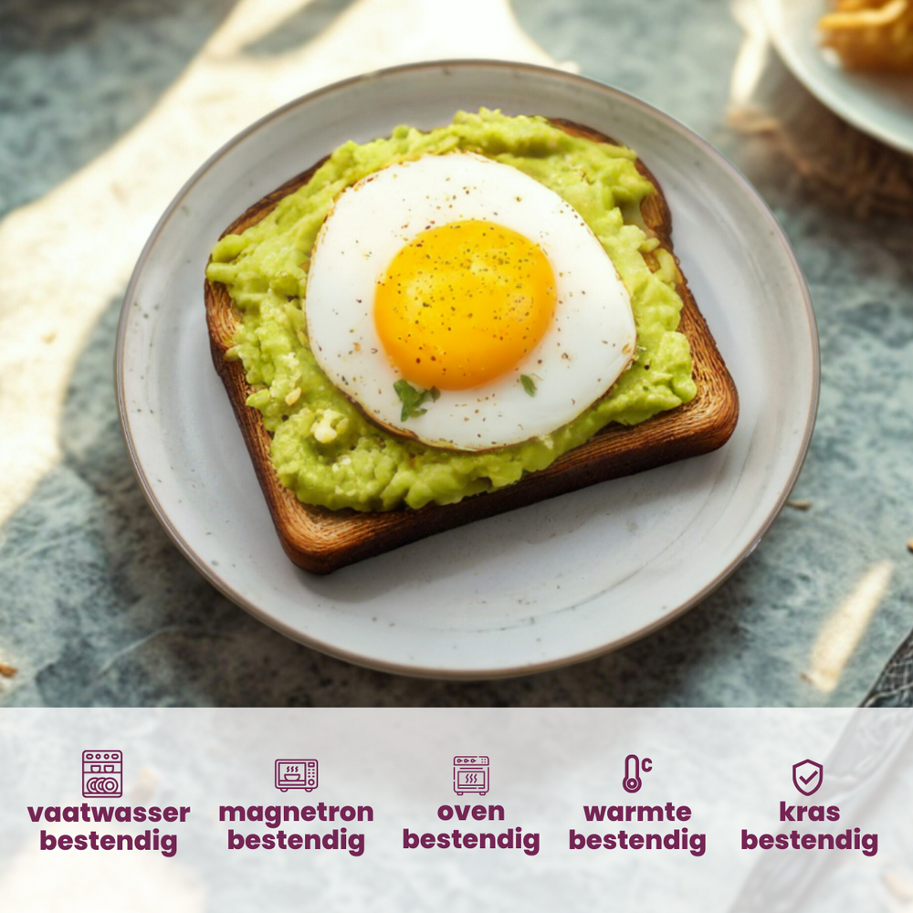 Cosy & Trendy Ontbijtborden / Dessertborden - Sintra Ivy Green ø 20 cm - 4 Stuks