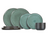 Cosy & Trendy Serviesset Lerida Meadow Groen 12-Delig / 4 Personen - 4 dinerborden, 4 ontbijtborden en 4 kommen