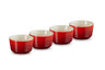 Le Creuset Ramekins - Kersenrood - ø 8 cm / 100 ml - 4 stuks