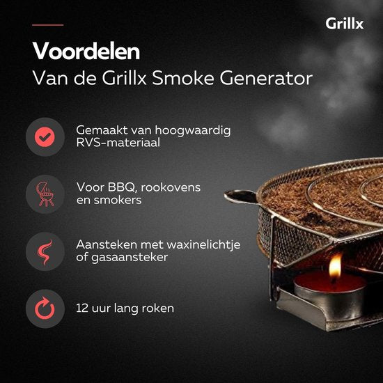 GrillX BBQ Cold Smoke Set - Koud Roken