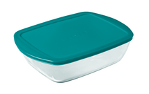 Plat à four Pyrex avec couvercle - Cook & Store - 17 x 10 x 6 cm - 400 ml