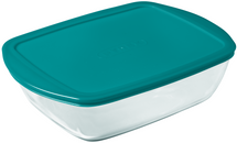 Plat à four Pyrex avec couvercle - Cook & Store - 28 x 20 x 8 cm / 2,5 litres