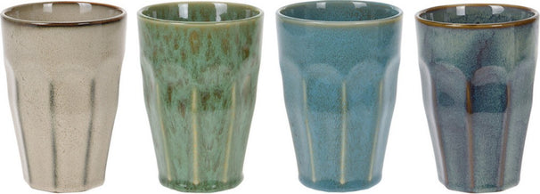 Cookinglife Koffiebeker - Cappuccinokopjes - Aardewerk 330 ml - 4 stuks