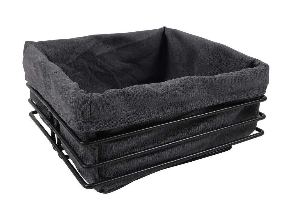 Cookinglife Broodmandje Zwart Metaal 23 x 22 x 12 cm