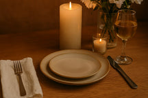 Cookinglife Dinerborden Sabi Beige ø 26 cm - 6 Stuks