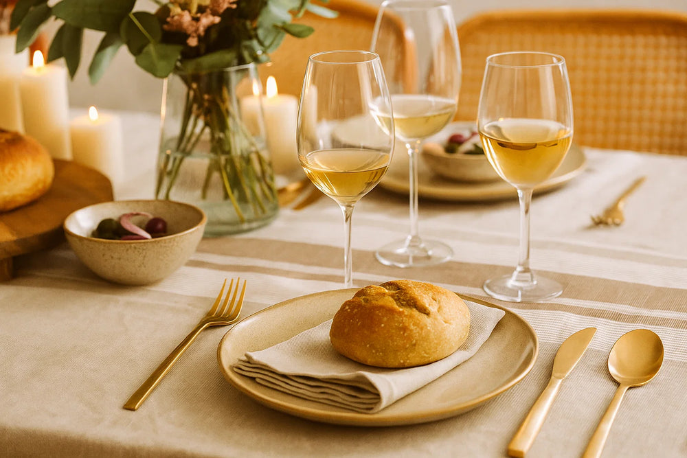 Cookinglife Dinerborden Sabi Beige ø 26 cm - 6 Stuks