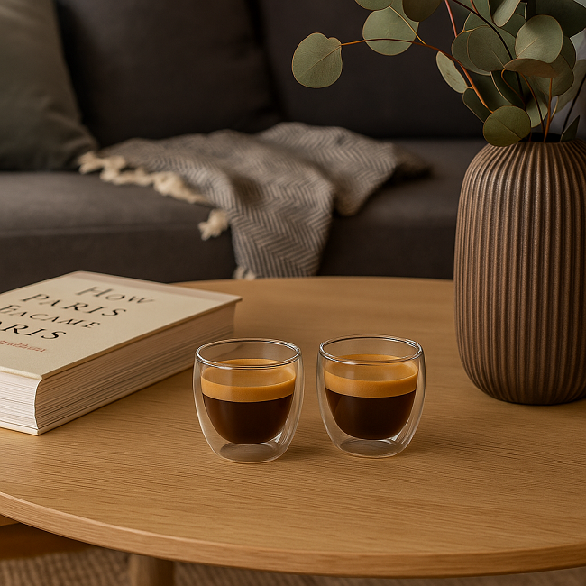 Cookinglife Dubbelwandige Espressoglazen 100 ml - 2 stuks