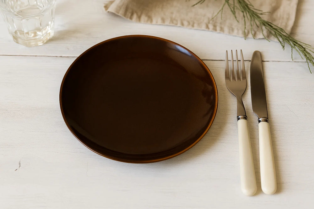 Cookinglife Ontbijtborden / Dessertborden Sabi Bruin ø 21 cm - 6 Stuks